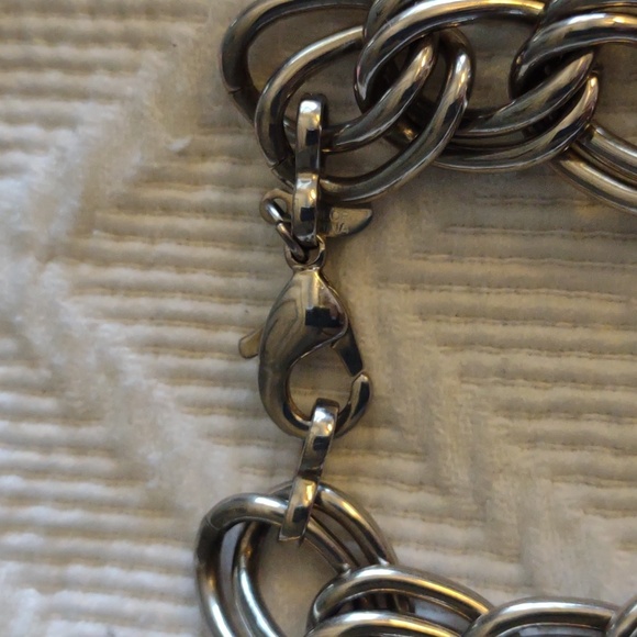 Italian Designer MILOR Stainless Steel Chunky Parallel Curb Chain Bracelet. - Picture 4 of 10